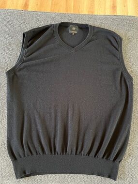 FX Fusion V-Neck Black Men's Sweater Vest
